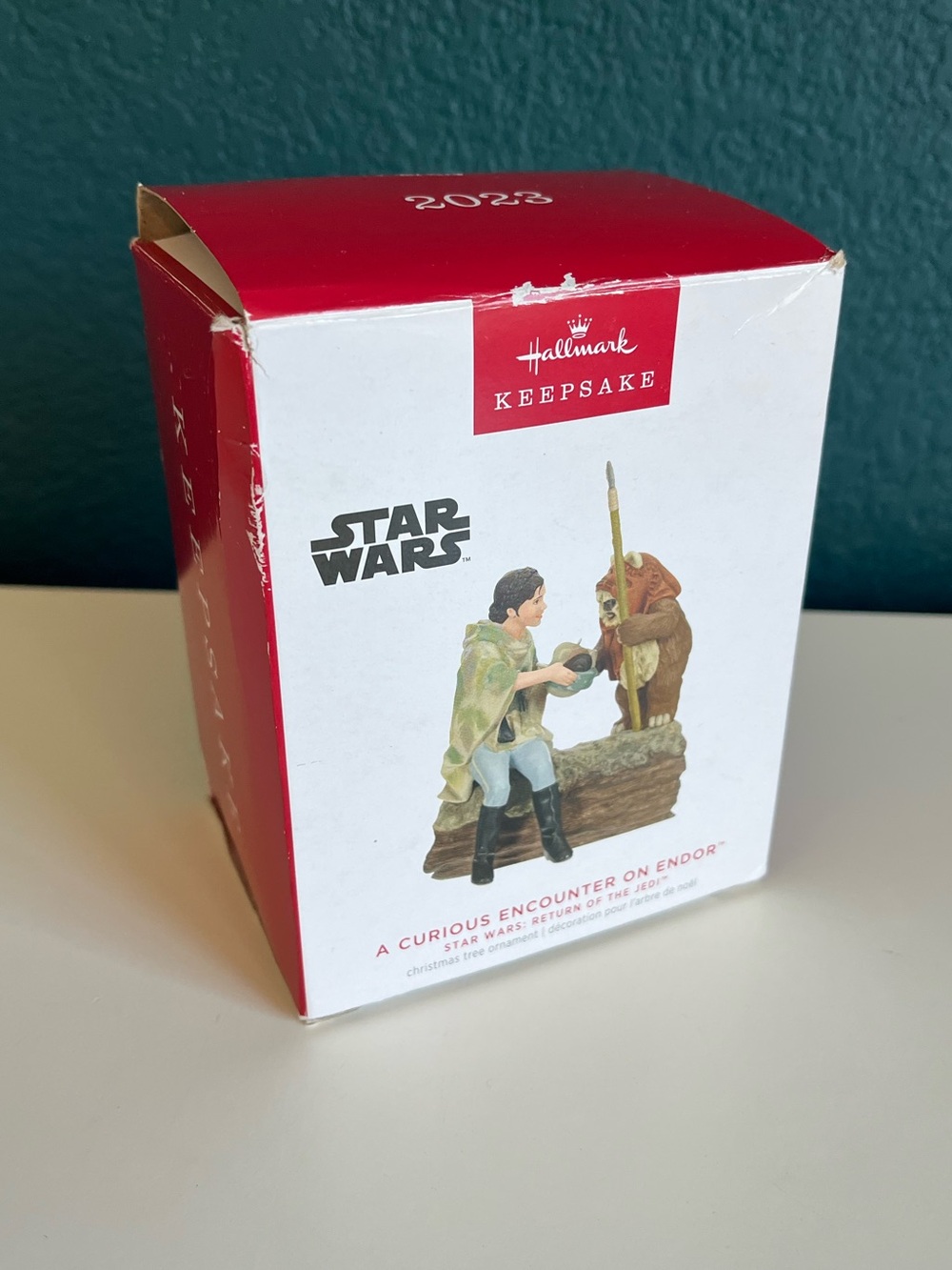 2023 Hallmark Christmas Ornament Star Wars A Curious Encounter on Endor